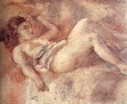 Nude of sleep like a log Jules Pascin